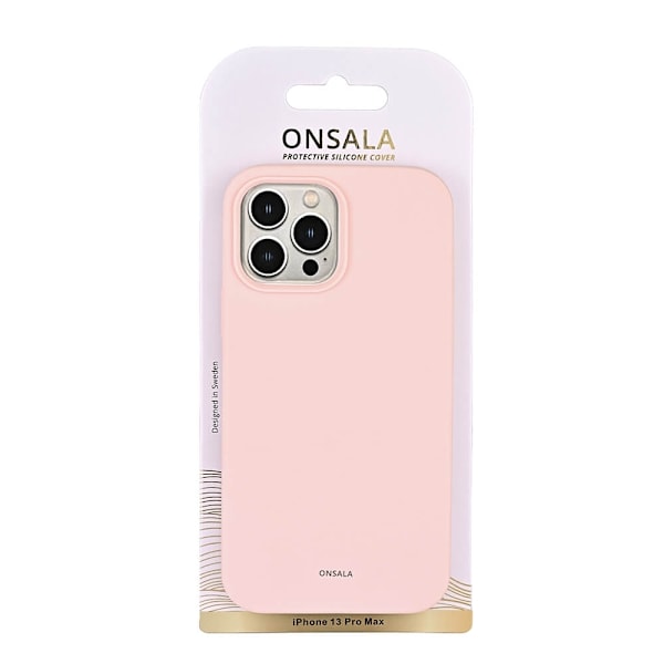 Onsala Mobilskal Silikon Chalk Pink - iPhone 13 Pro Max Rosa