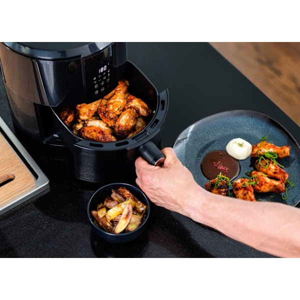 Ströme Compact Air Fryer -airfryer, musta