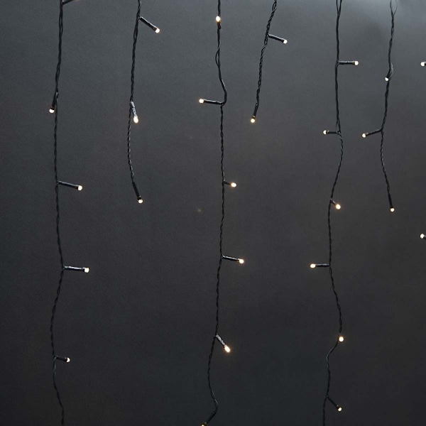 Nedis Koristeellinen Jääpuikko Valot | 180 LED's | Lämmin Valkoinen | 5.90 m | Kevyet vaikutukset: 7 | Verkkovirtakäyttöinen