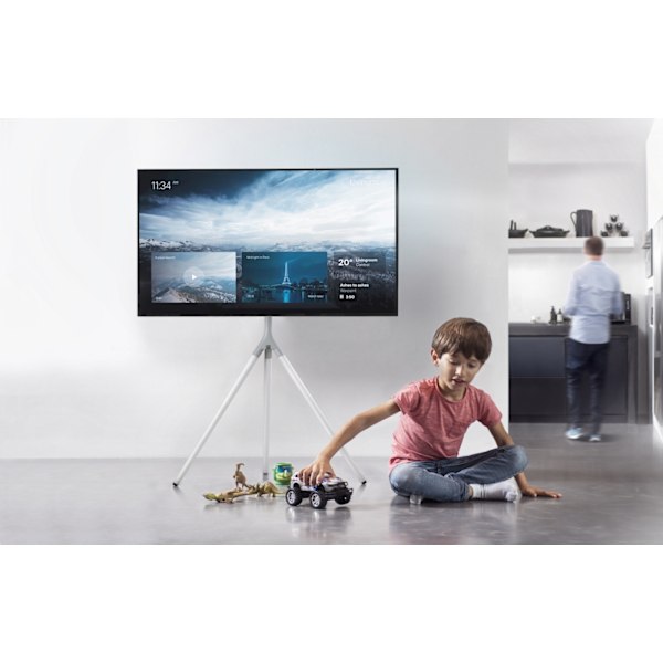 One For All WM7462 - Designgolvstativ för 32-65" TV-apparater, vit metall