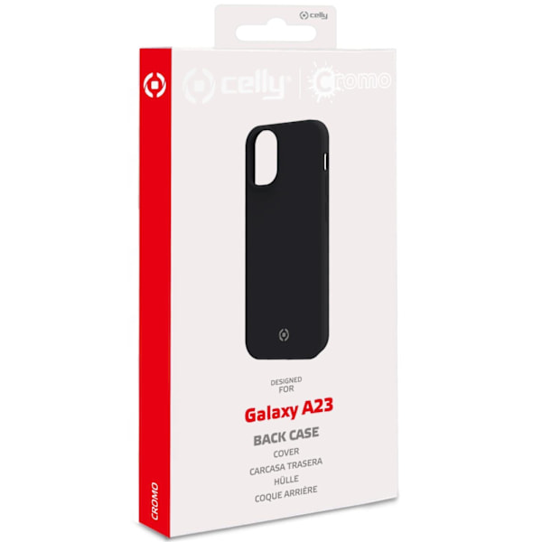 Celly Cromo Soft rubber case Galaxy A23 Svart Svart