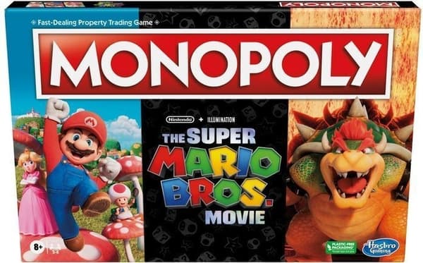 Hasbro Monopoly Super Mario Movie brädspel, EN