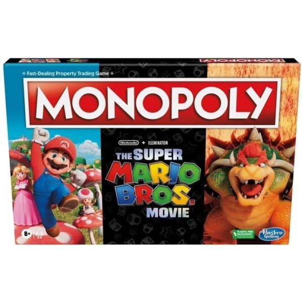 Hasbro Monopoly Super Mario Movie -lautapeli, englanti