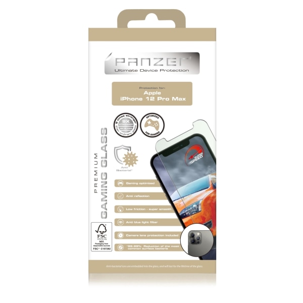 Panzer iPhone 12 Pro Max Gaming Glas Transparent