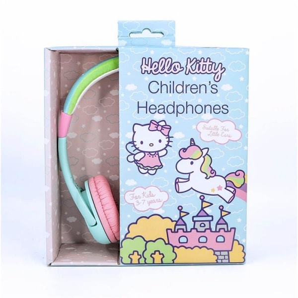 HELLO KITTY Kuuloke Junior On-Ear 85dB Vihreä/Rosa Yksisarvinen Turkos