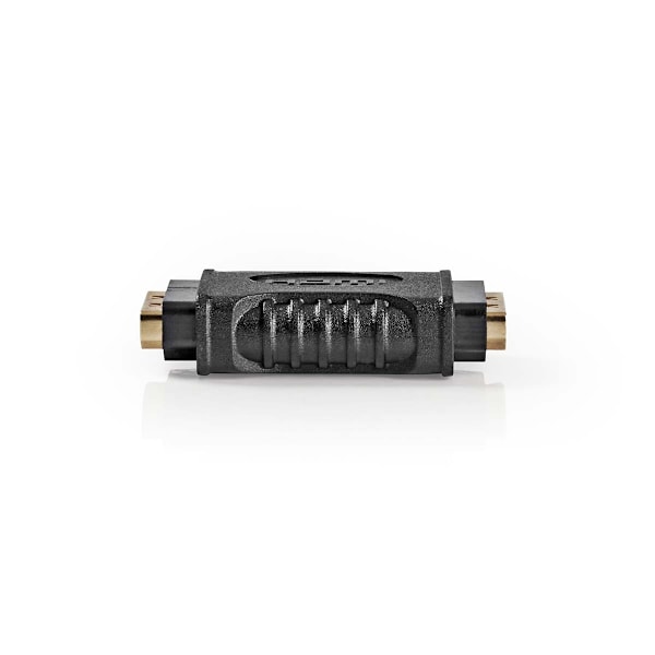 Nedis HDMI™ -sovitin | HDMI™ Ulostulo | HDMI™ Ulostulo | Kullattu | Suora | ABS-Muovi | Musta | 1 kpl | Laatikko