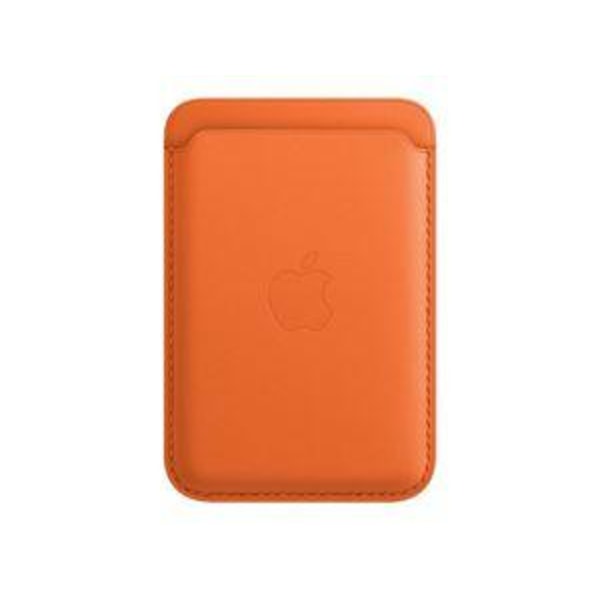 Apple iPhone læderpung med MagSafe - Orange