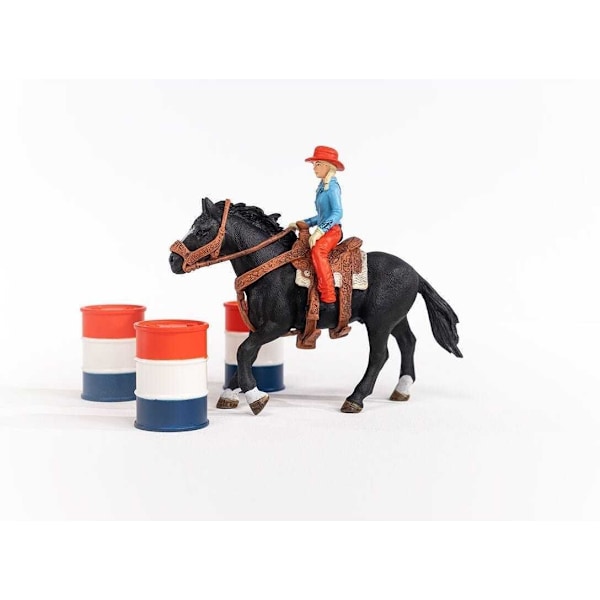 Schleich Farm World 42576 Cowgirl barrel racing