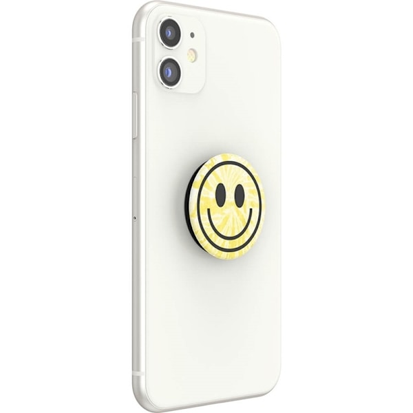 POPSOCKETS Tie Dye Smiley Avtagbart Grip med Ställfunktion