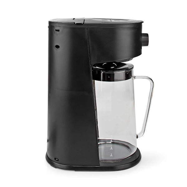 Nedis Jääkahvin & Jääteen Keitin | Kahvisuodatin | 2.5 l | 6 Kupit | Musta