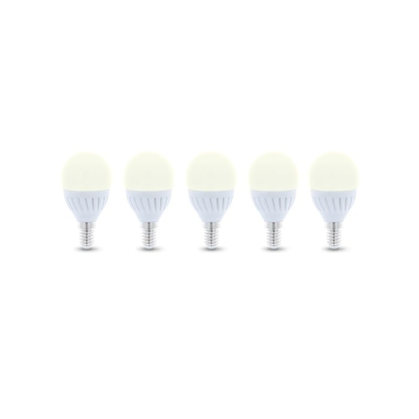 LED-Lampa E14, G45, 10W, 230V, 3000K, Keramisk, 5-pack, Varmvitt