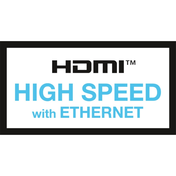 Goobay High Speed ​​​​HDMI™ -kaapeli Ethernetillä, 1 m, Sharkskin Gr