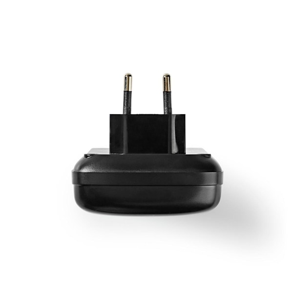 Nedis NiMH Batteriladdare AA / AAA | 1.2 / 9 V DC | 0.5 A A | Underhållsladdning | Euro / Typ C (CEE 7/16) | Batteritypsenergi: AA / AAA / E-Block | S