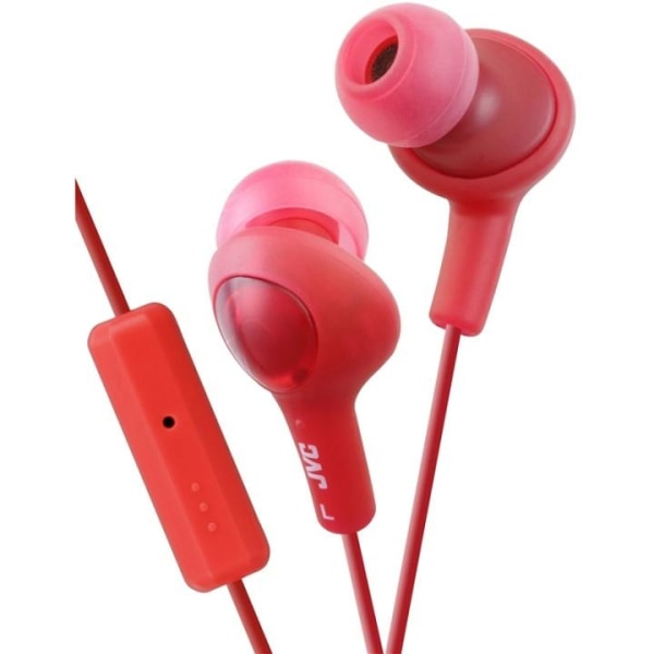 JVC Hovedtelefon In-Ear  FR6 Gumy Plus Rød Mic Röd