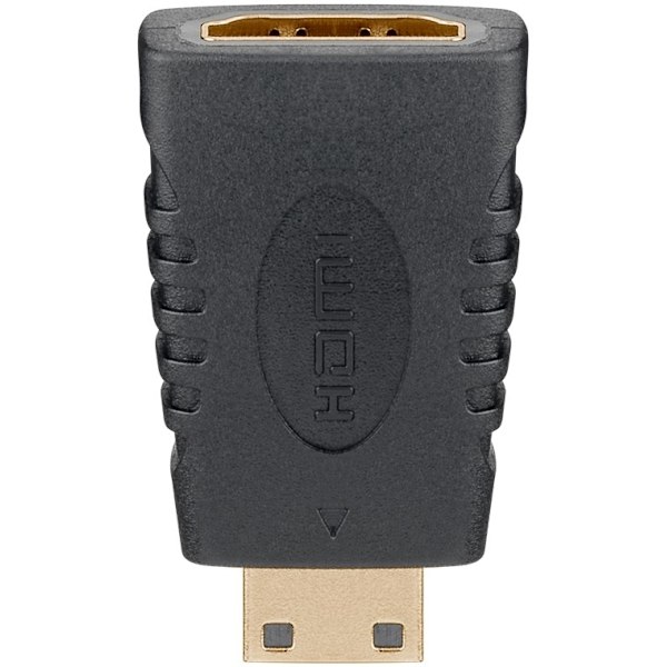 Goobay HDMI™-adapter, Guldbelagt (4K @ 60 Hz) HDMI™-stik (type A) > HDMI™-ministik (type C)