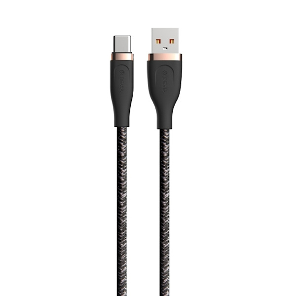 Devia kaapeli Star EC311 USB - USB-C 1,5 m 2,4A musta