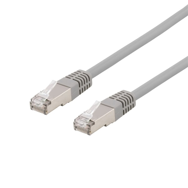 DELTACO S/FTP Cat6 laitekaapeli, LSZH, 1,5m, harmaa