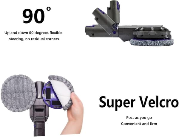 Våtmoppshuvud till Dyson V6, V7, V11