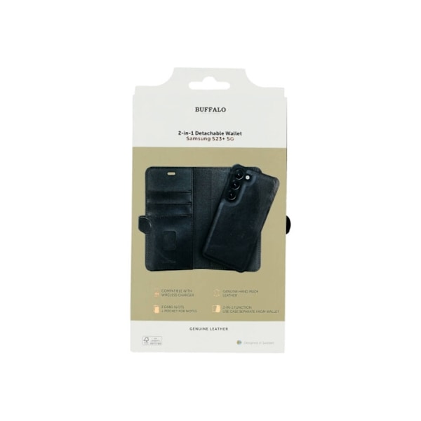 Buffalo Mobilcover 2-i-1 Sort - Samsung S23+ 5G Svart