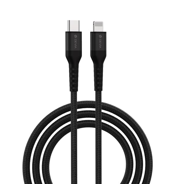 Devia kabel Gracious EC409 PD USB-C - Lightning 1,5 m 3A svart