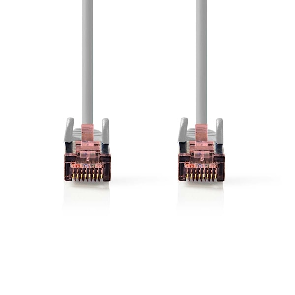 Nedis CAT6 Nätverkskabel | RJ45 hane | RJ45 hane | S/FTP | 10.0 m | Rund | LSZH | Grå | Label