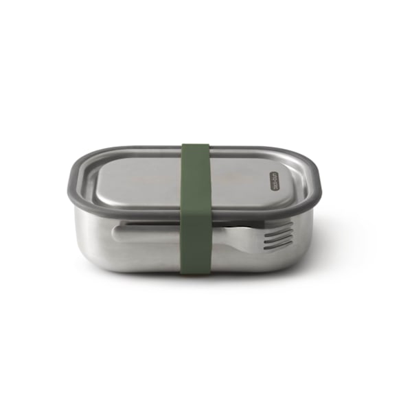 Lunchbox B+B Large Stainless 1000 ml Oliv