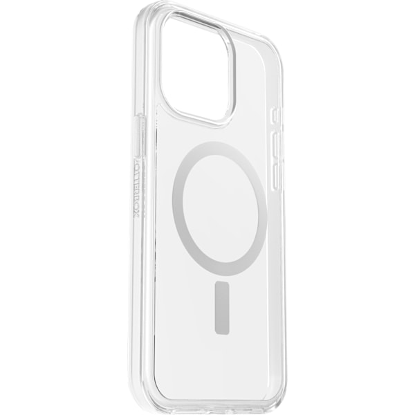 Otterbox Symmetry Clear för MagSafe -skyddsskal, iPhone 15 Pro Max, genomskinligt Transparent