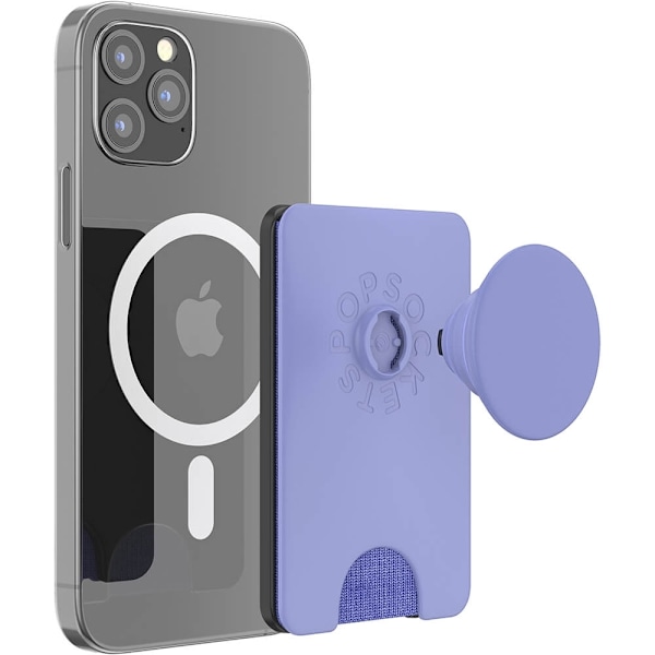 PopSockets PopWallet+ för Magsafe med Grip Deep Periwinkle Lila