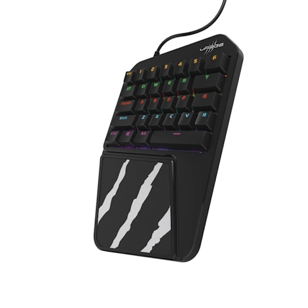 Urage Mobile Gaming Keyboard One-Handed musta