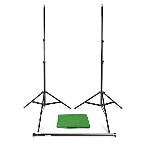Nedis Foto Studio Bakgrund Set | 1,90 x 2,95 m | Resväska ingår | Tripod ingår | Svart | 1 st