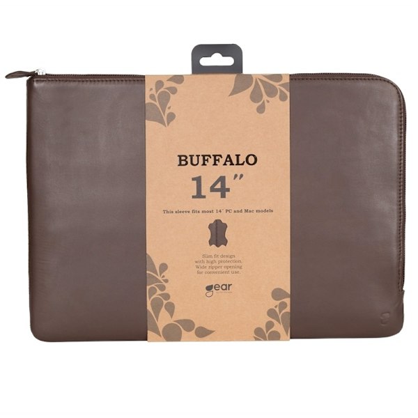 BUFFALO Computer Sleeve Mac & PC 14" Brun