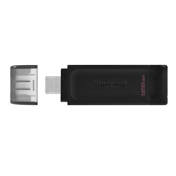 Kingston pendrive DT70 (128GB | USB-C) Sort