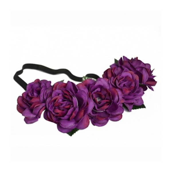 Hårband Hairband Blossom Big - Purple