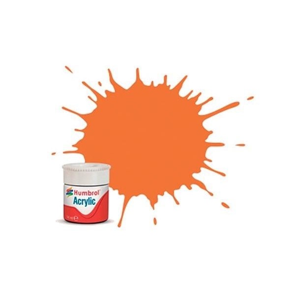 HUMBROL Acrylic maling orange 14ml - Klar replacement Orange