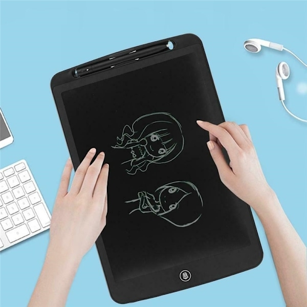 Ritplatta med LCD-display 8,5", Rosa