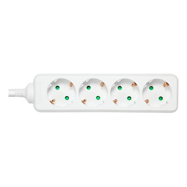 DELTACO outlet 4xCEE 7/3 1xCEE 7/7 1,5m white