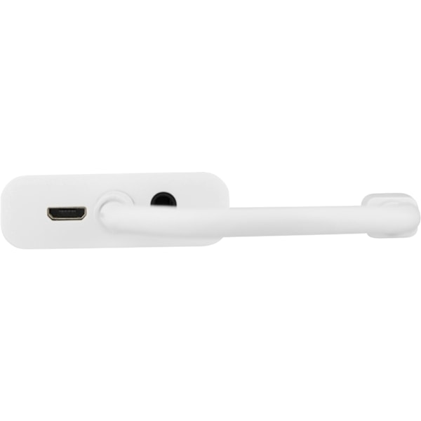 DELTACO mini DisplayPort till VGA-adapter med ljud, 0,25m, vit (DP-VGA14)