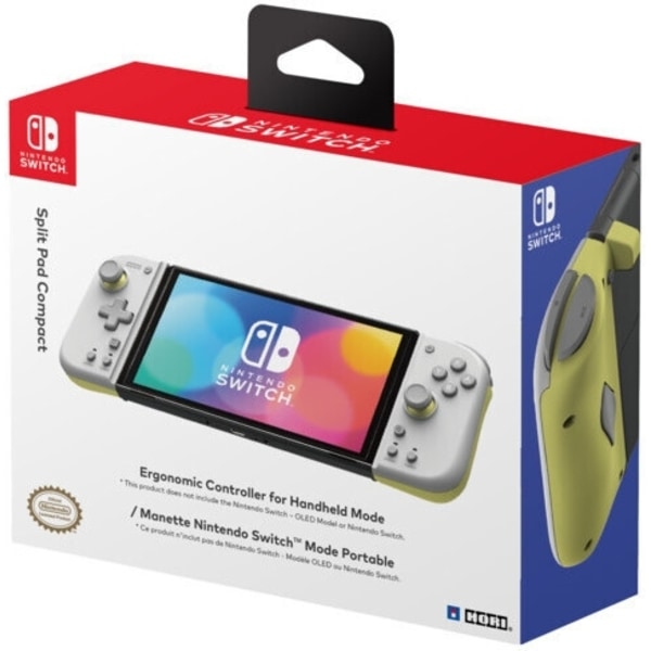 HORI Split Pad Compact -peliohjain, harmaa, Switch / Switch OLED