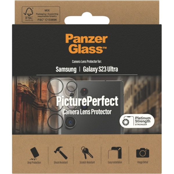 PanzerGlass PicturePerfect kameralinsskydd, Samsung Galaxy S23 U Transparent
