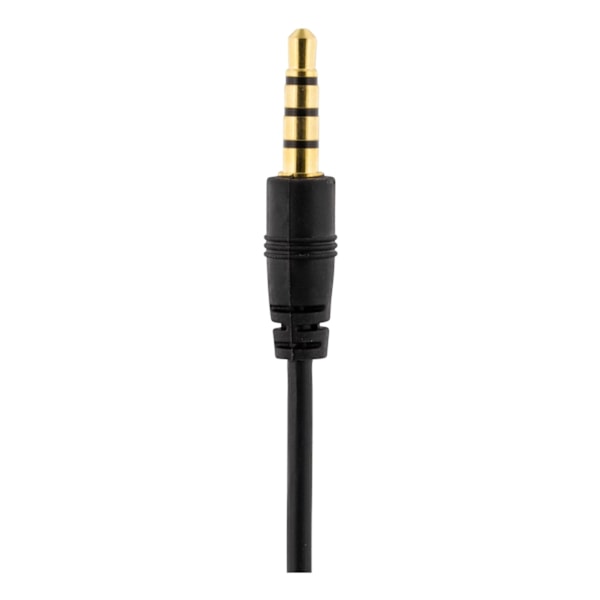 DELTACO headset, on-ear, 32 Ohm, 1x3,5mm 4-pin, 1,8m, svart/röd