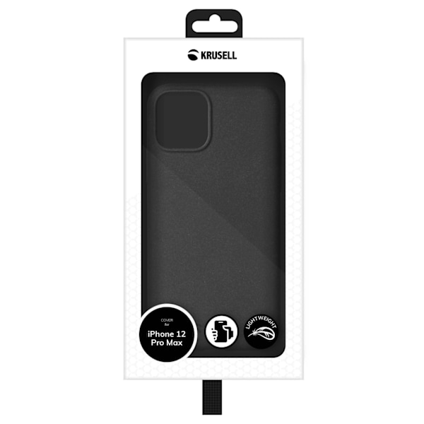 iPhone 12 Pro Max SandCover, Sort Svart