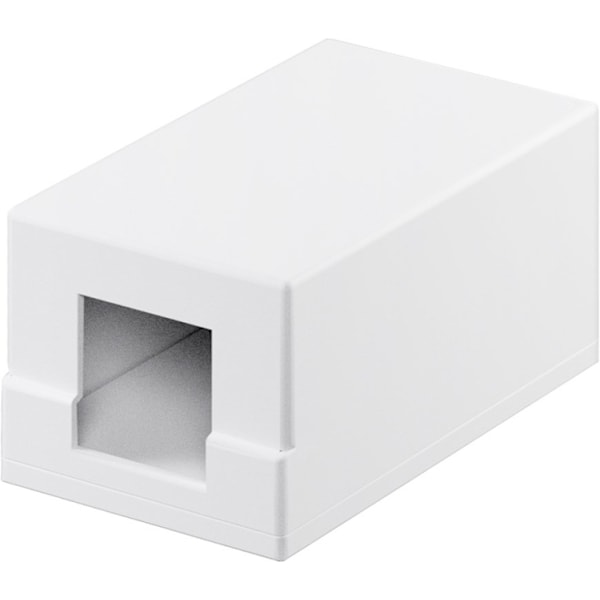 Goobay Keystone tom kåpa, 1-port med enkel snap-in-montering