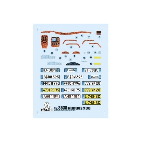Italeri 1:24 Mercedes Benz 600 S
