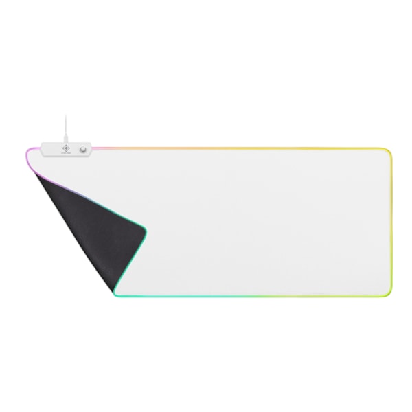 WHITE LINE WMP90 RGB mousepad, 900x360x4mm, 13 LED modes, white