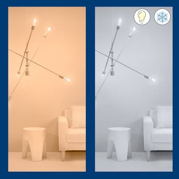 WiZ WiFi Smart LED E14 Kron 40W Varm-kallvit 470 lm 3 pack