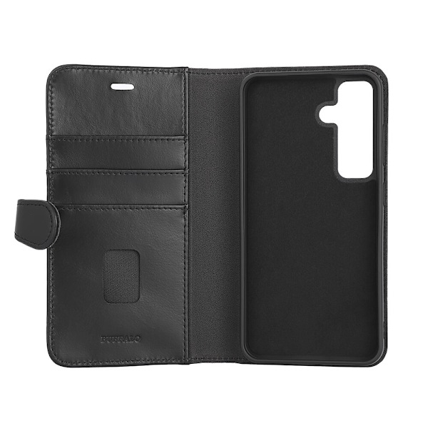 Buffalo Mobilcover Læder 2-i-1 Sort - Samsung S24 5G Svart