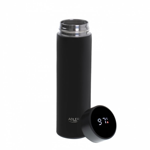 Adler AD 4506bk Termos LED-näytöllä, 473 ml, Musta