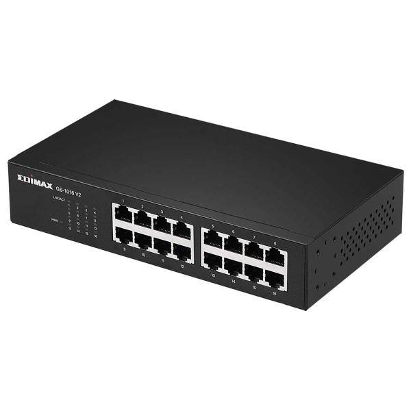 Edimax 16-porttinen Gigabit Switch musta