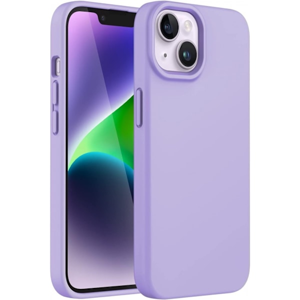 Silikonskal till iPhone 15, Lila Lila