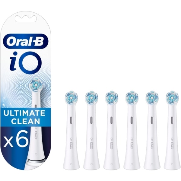 Oral B iO Ultimate Clean - børstehoved, hvid, 6 stk